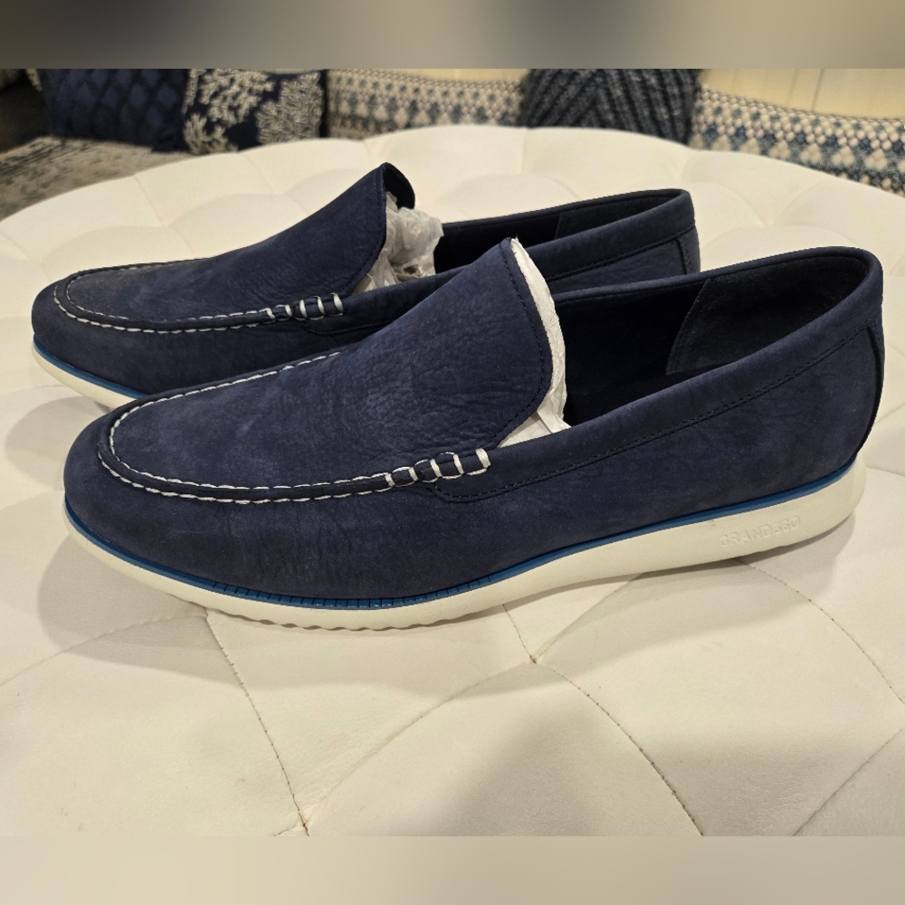 New Cole Haan Men's Navy Loafers shoes  Sz13